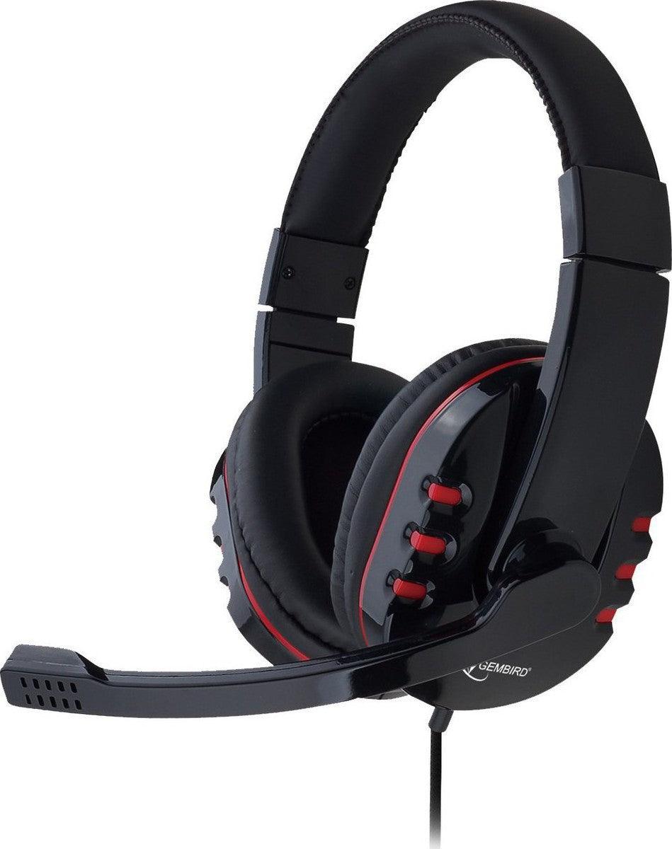 GEMBIRD GHS-402 STEREO HEADPHONES WITH MICROPHONE AND VOLUME CONTROL GAMING - ledmania.gr