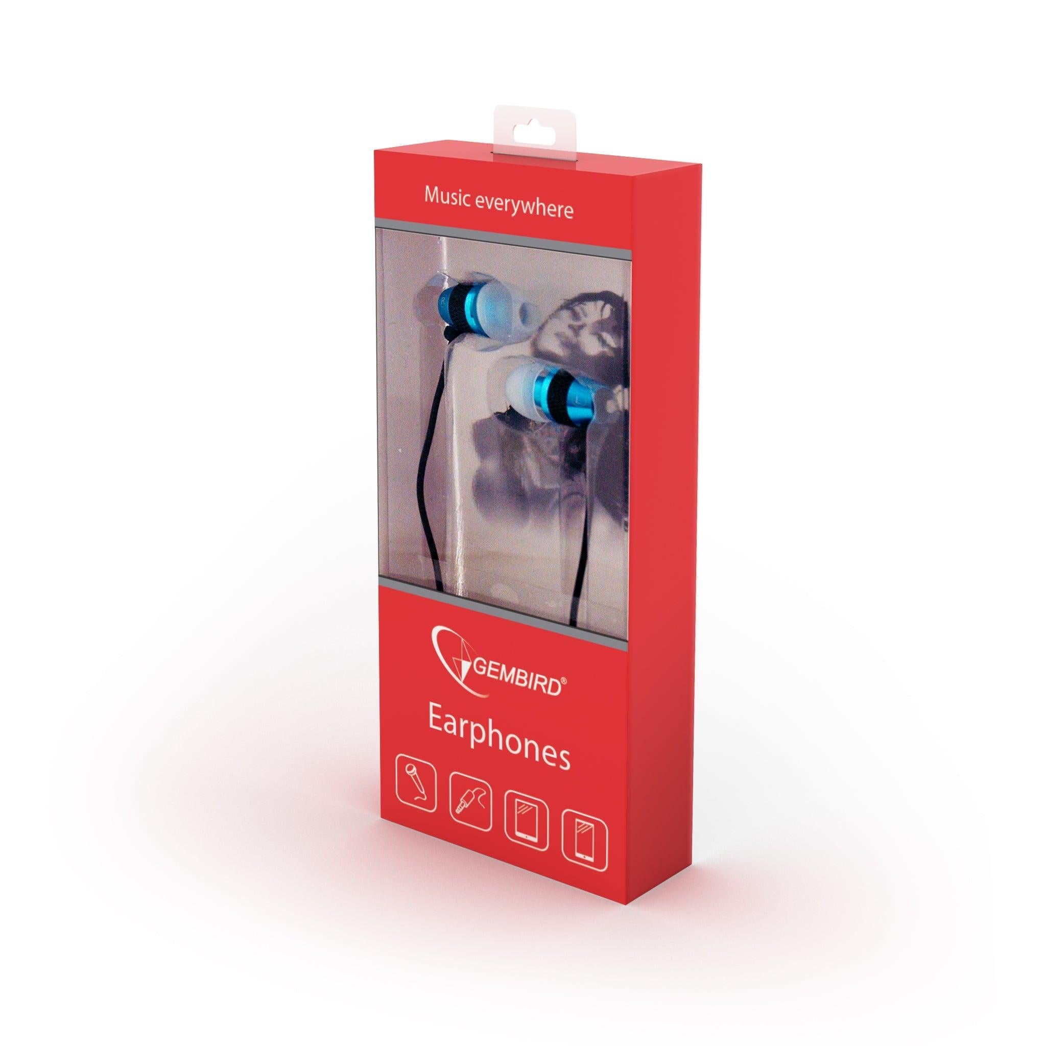 GEMBIRD MHS-EP-002 METAL EARPHONES WITH MICROPHONE AND VOLUME CONTROL - ledmania.gr