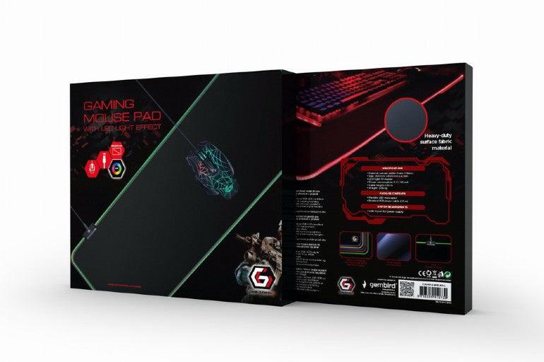 GEMBIRD MP-GAMELED-L GAMING MOUSE PAD WITH LED LIGHT EFFECT LARGE - ledmania.gr