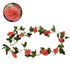 GloboStar® 09001 Τεχνητό Κρεμαστό Φυτό Διακοσμητική Γιρλάντα Μήκους 2.2 μέτρων με 10 X Μεγάλα Τριαντάφυλλα Κοραλί - ledmania.gr