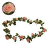 GloboStar® 09004 Τεχνητό Κρεμαστό Φυτό Διακοσμητική Γιρλάντα Μήκους 2 μέτρων με 16 X Μεγάλα Τριαντάφυλλα Ροζ - ledmania.gr