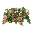 GloboStar® 09006 Τεχνητό Κρεμαστό Φυτό Διακοσμητική Γιρλάντα Μήκους 2 μέτρων με 16 X Μεγάλα Τριαντάφυλλα Ροζ Σομόν - ledmania.gr