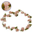 GloboStar® 09020 Τεχνητό Κρεμαστό Φυτό Διακοσμητική Γιρλάντα Μήκους 2.2 μέτρων με 18 X Άνθη Κερασιάς Ροζ - ledmania.gr
