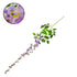 GloboStar® 09030 Τεχνητό Κρεμαστό Φυτό Διακοσμητική Γιρλάντα Μήκους 1.1 μέτρων με 3 X Κλαδιά Βιστέρια Λιλά - ledmania.gr