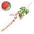 GloboStar® 09033 Τεχνητό Κρεμαστό Φυτό Διακοσμητική Γιρλάντα Μήκους 1.1 μέτρων με 3 X Κλαδιά Βιστέρια Κοραλί - ledmania.gr