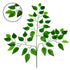 GloboStar® 09052 Τεχνητό Φυτό Διακοσμητικό Κλαδί Διαστάσεων M21cm x Υ27cm με 3 X Πράσινα Κλαδιά και Φύλλωμα Μπέντζαμιν - ledmania.gr