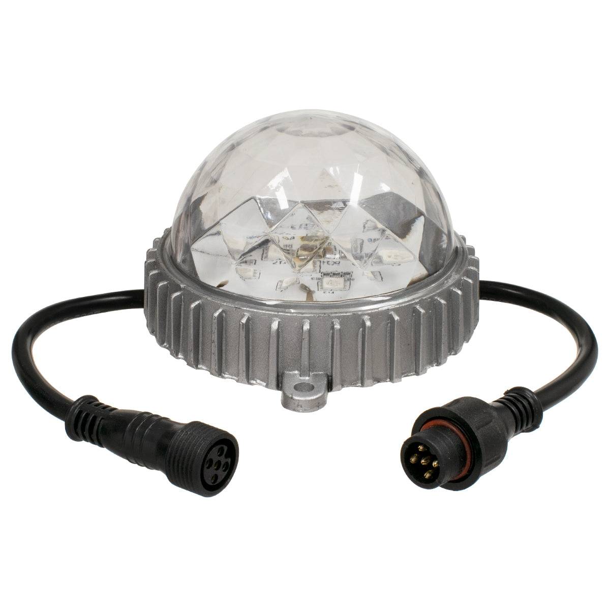 GloboStar® 30547 Ψηφιακό LED Module GENIUS DMX512 Addressable 5W 400 lm 320° DC 24V Αδιάβροχο IP68 RGB Φ12 x Υ7cm - ledmania.gr