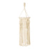 GloboStar® 36211 BAHRI Vintage Κρεμαστό Φωτιστικό Οροφής Μονόφωτο Boho - Μακραμέ Πλεκτό Χειροποίητο Μπεζ Υφασμάτινο με Σχοινί Φ20 x Υ65cm - ledmania.gr