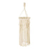 GloboStar® 36211 BAHRI Vintage Κρεμαστό Φωτιστικό Οροφής Μονόφωτο Boho - Μακραμέ Πλεκτό Χειροποίητο Μπεζ Υφασμάτινο με Σχοινί Φ20 x Υ65cm - ledmania.gr