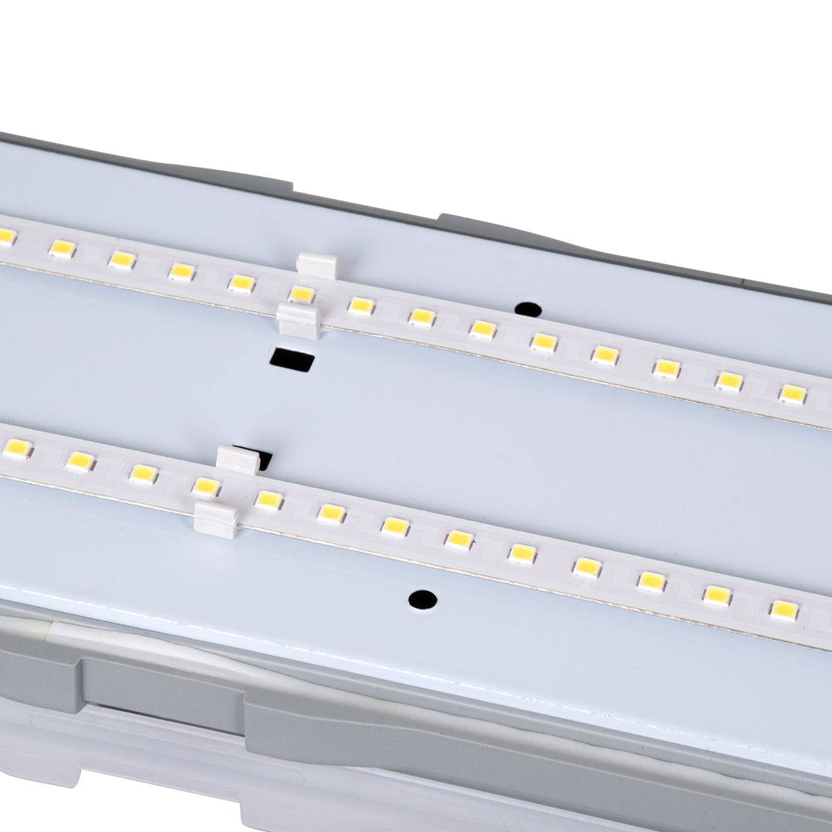 GloboStar® 60175 LED Γραμμικό Βιομηχανικό Φωτιστικό Tri-Proof 120cm 48W 5426lm 120° AC 220-240V Αδιάβροχο IP65 Μ120 x Π6 x Υ4cm Θερμό Λευκό 2700K - 3 Years Warranty - ledmania.gr