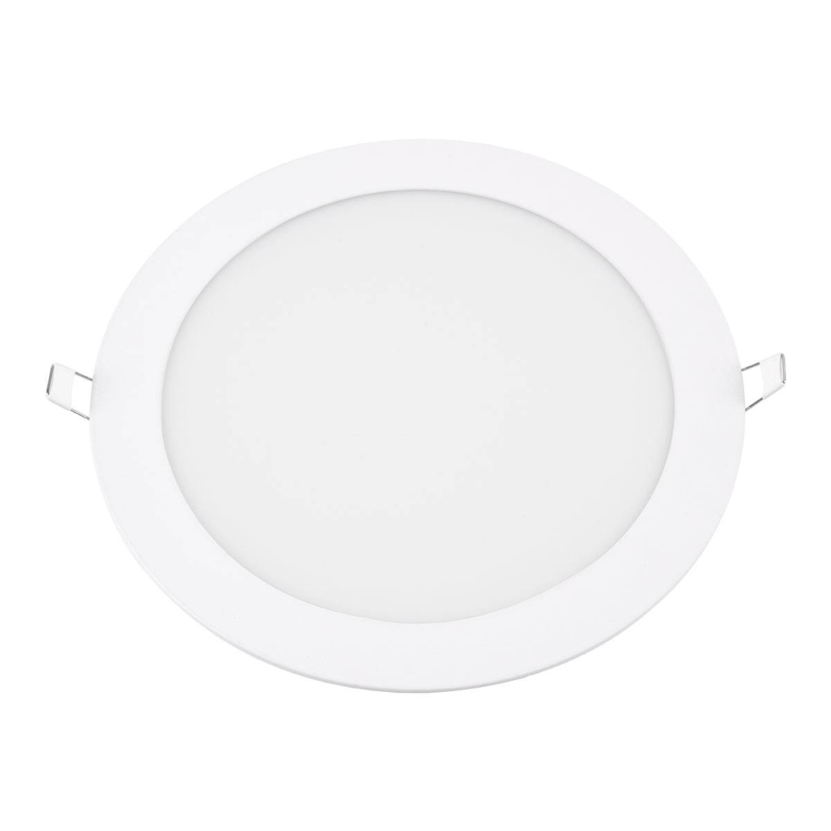 GloboStar® 60188 Χωνευτό LED Panel Φ22cm 20W 2180lm 120° AC 220-240V IP20 Φ22.2 x Υ1cm Ψυχρό Λευκό 6000K - 3 Years Warranty - ledmania.gr