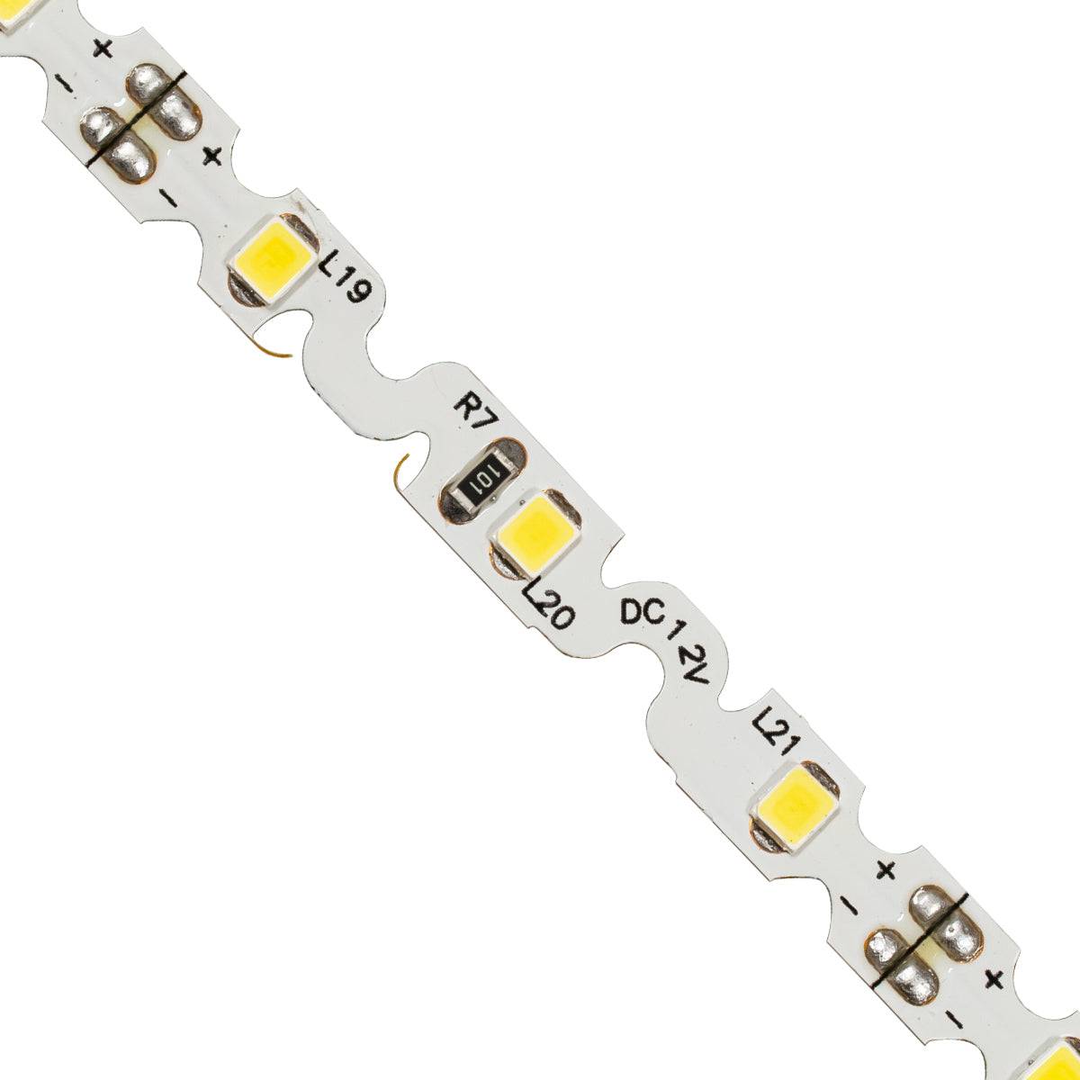 GloboStar® 70041 Ταινία LED Τύπου S Ζιγκ Ζαγκ SMD 2835 5m 6W/m 60LED/m 942lm/m 120° DC 12V IP20 Φυσικό Λευκό 4500K - 5 Χρόνια Εγγύηση - ledmania.gr