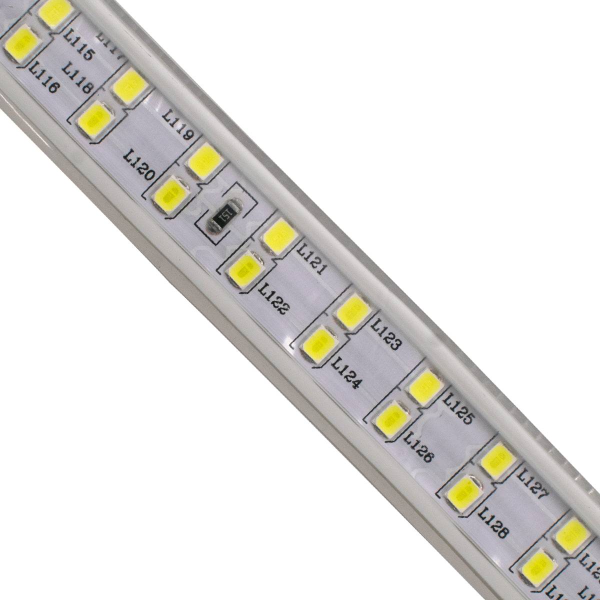 GloboStar® 70510 Wide Ταινία Διπλής Σειράς Epistar LED SMD 2835 1m 24W/m 180LED/m 3360lm/m 120° DC 230V Αδιάβροχη IP68 Ψυχρό Λευκό 6000K Dimmable - ledmania.gr