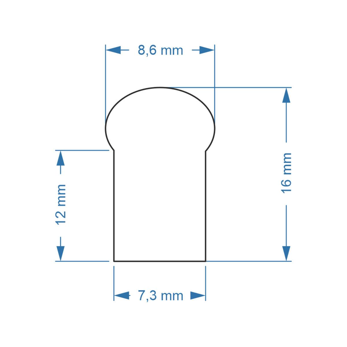 GloboStar® 70560 OVALE 120° Degree Neon Flex Epistar LED SMD 2835 1m 12W/m 120LED/m 1320lm/m 120° DC 24V Αδιάβροχη IP68 Ψυχρό Λευκό 6000K Dimmable - ledmania.gr