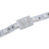 GloboStar® 70687 Ενωτικός Σύνδεσμος για Πολύχρωμη Ταινία LED RGB 10mm 4 PIN σε Πολύχρωμη Ταινία LED RGB 10mm 4 PIN Μ1.9 x Π1.4 x Υ0.7cm Διάφανο