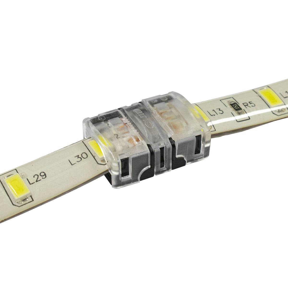 GloboStar® 70719 Αδιάβροχος Ταχυσύνδεσμος Ένωσης IP65 - Strip To Strip Connector για Ένωση 2 x Μονόχρωμες Αδιάβροχες Ταινίες LED Πλάτους 10mm - ledmania.gr