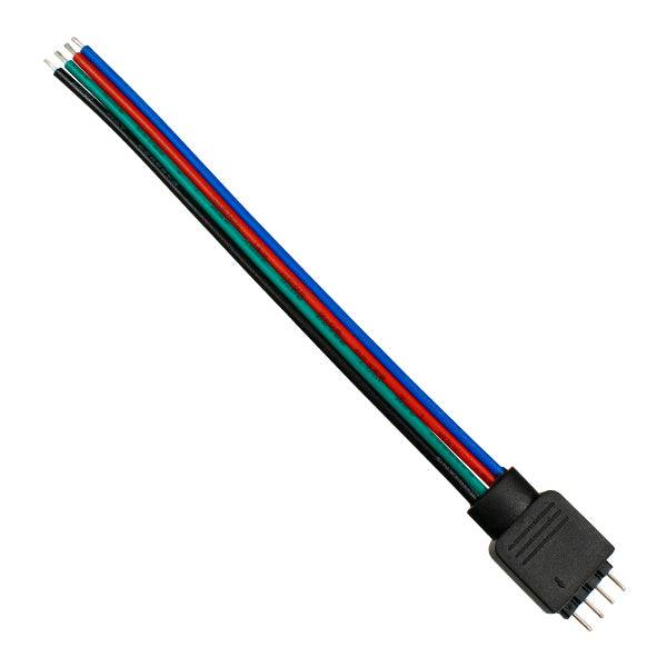 GloboStar® 70725 RGB Connector με καλώδιο 4 PIN - ledmania.gr