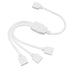 GloboStar® 70727 Connector 1 σε 3 για Ταινία LED 7.2 & 14.4 Watt RGB - ledmania.gr
