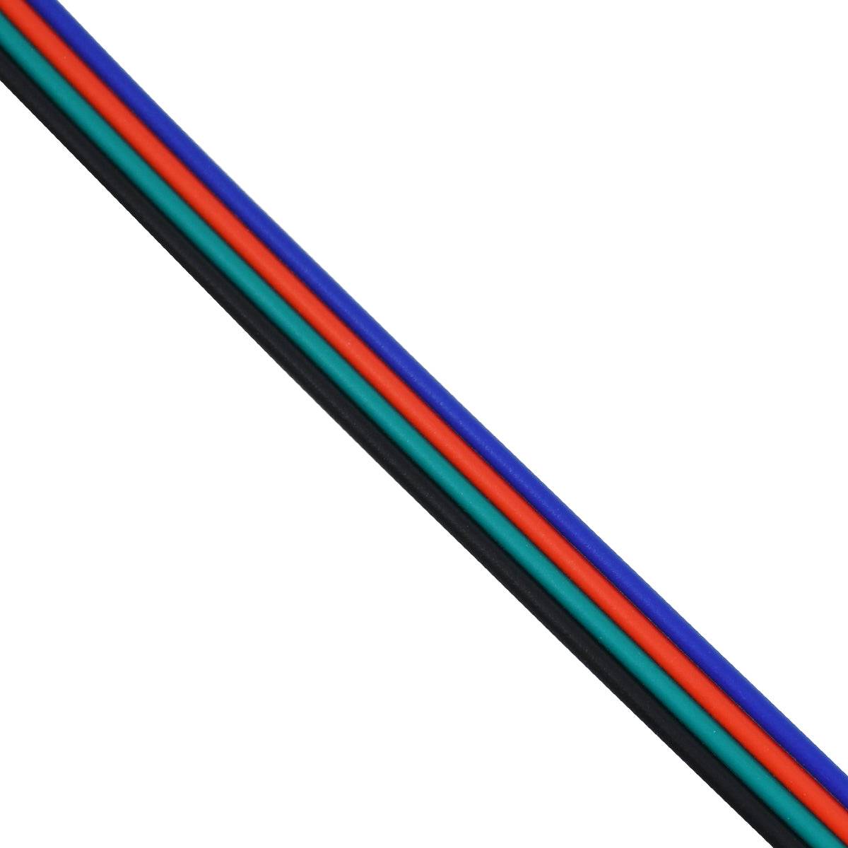 GloboStar® 70736 Εύκαμπτο Πλακέ Καλώδιο 1m RGB 4 x 0.25mm² - ledmania.gr