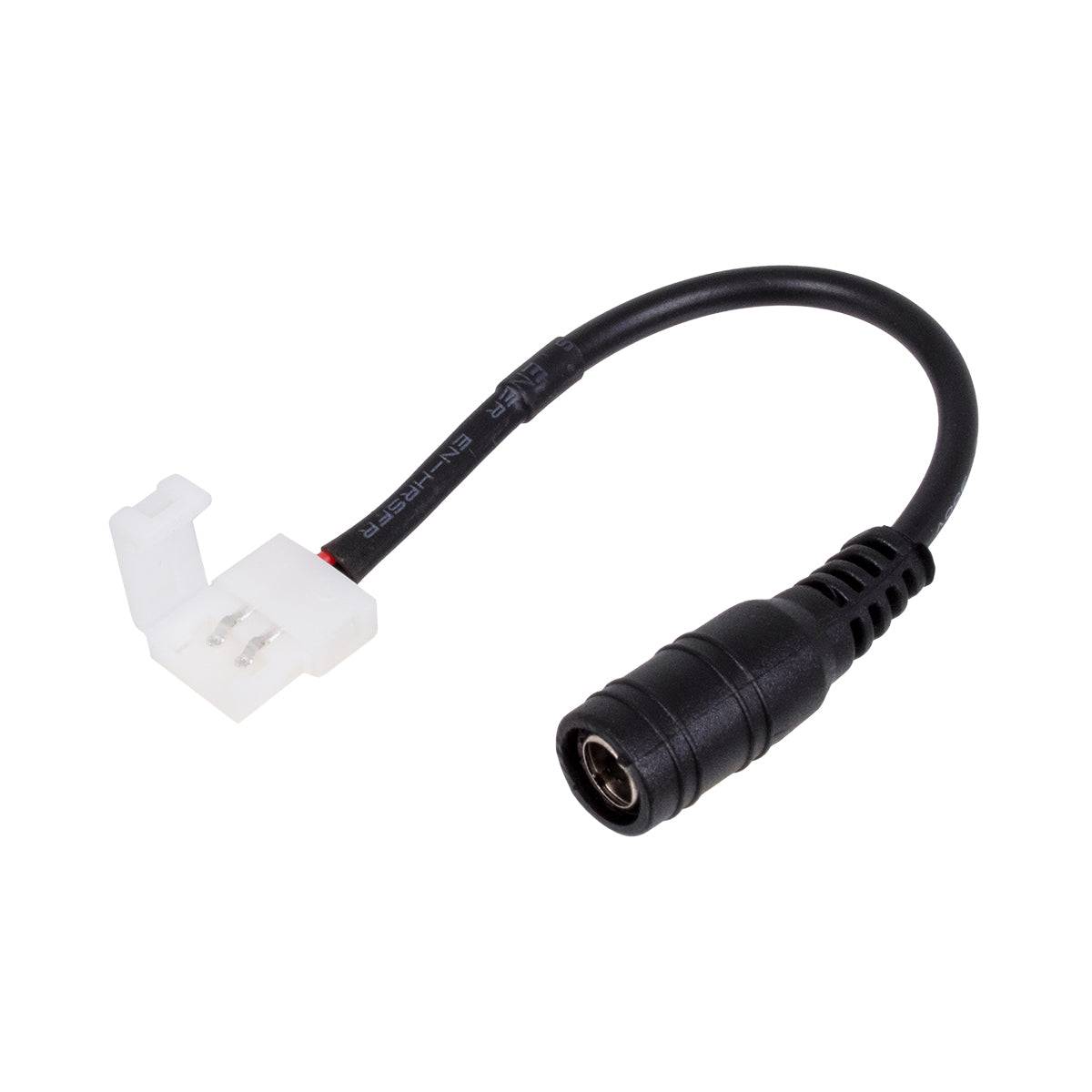 GloboStar® 70739 Ταχυσύνδεσμος Τροφοδοσίας IP20 - Strip To Power Connector 5.5*2.1 για Ένωση 1 x Μονόχρωμη Ταινία LED Πλάτους 8mm - ledmania.gr