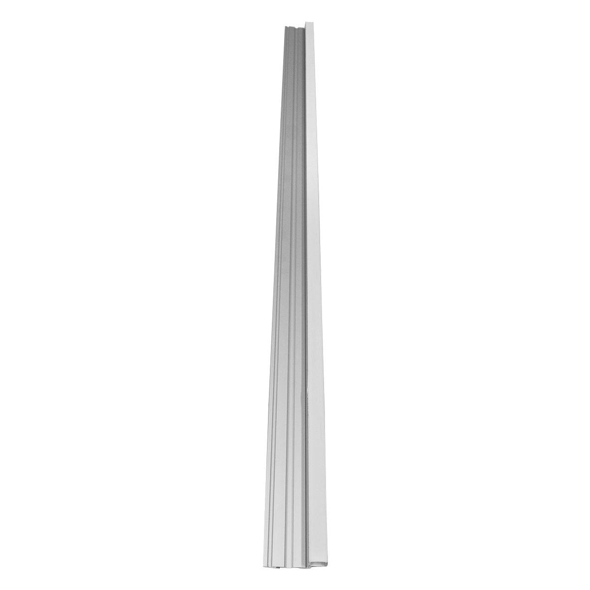 GloboStar® 70823-1M Προφίλ Αλουμινίου για Σκαλοπάτια Ανοδιωμένο με Λευκό Οπάλ Κάλυμμα για 1 Σειρά Ταινίας LED Πατητό - Press On - ledmania.gr