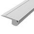GloboStar® 70823-1M Προφίλ Αλουμινίου για Σκαλοπάτια Ανοδιωμένο με Λευκό Οπάλ Κάλυμμα για 1 Σειρά Ταινίας LED Πατητό - Press On - ledmania.gr