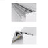 GloboStar® 70841-2M Προφίλ Αλουμινίου για Σκαλοπάτια Μαύρο με Λευκό Οπάλ Κάλυμμα για 1 Σειρά Ταινίας LED Πατητό - Press On 2 Μέτρα