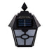 GloboStar® 71494 Αυτόνομο Ηλιακό Φωτιστικό Τοίχου Μαύρο LED SMD 1W 40lm με Ενσωματωμένη Μπαταρία 600mAh - Φωτοβολταϊκό Πάνελ με Αισθητήρα Ημέρας-Νύχτας IP65 Ψυχρό Λευκό 6000K - ledmania.gr