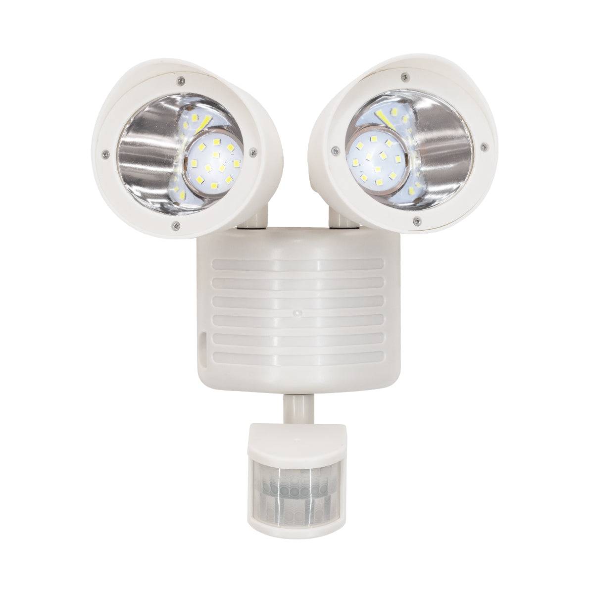 GloboStar® 71508 Λευκό Αυτόνομο Ηλιακό Φωτιστικό LED SMD 10W 150lm με Ενσωματωμένη Μπαταρία 1200mAh - Φωτοβολταϊκό Πάνελ με Αισθητήρα Ημέρας-Νύχτας και PIR Αισθητήρα Κίνησης Αδιάβροχο IP54 Ψυχρό Λευκό 6000K - ledmania.gr