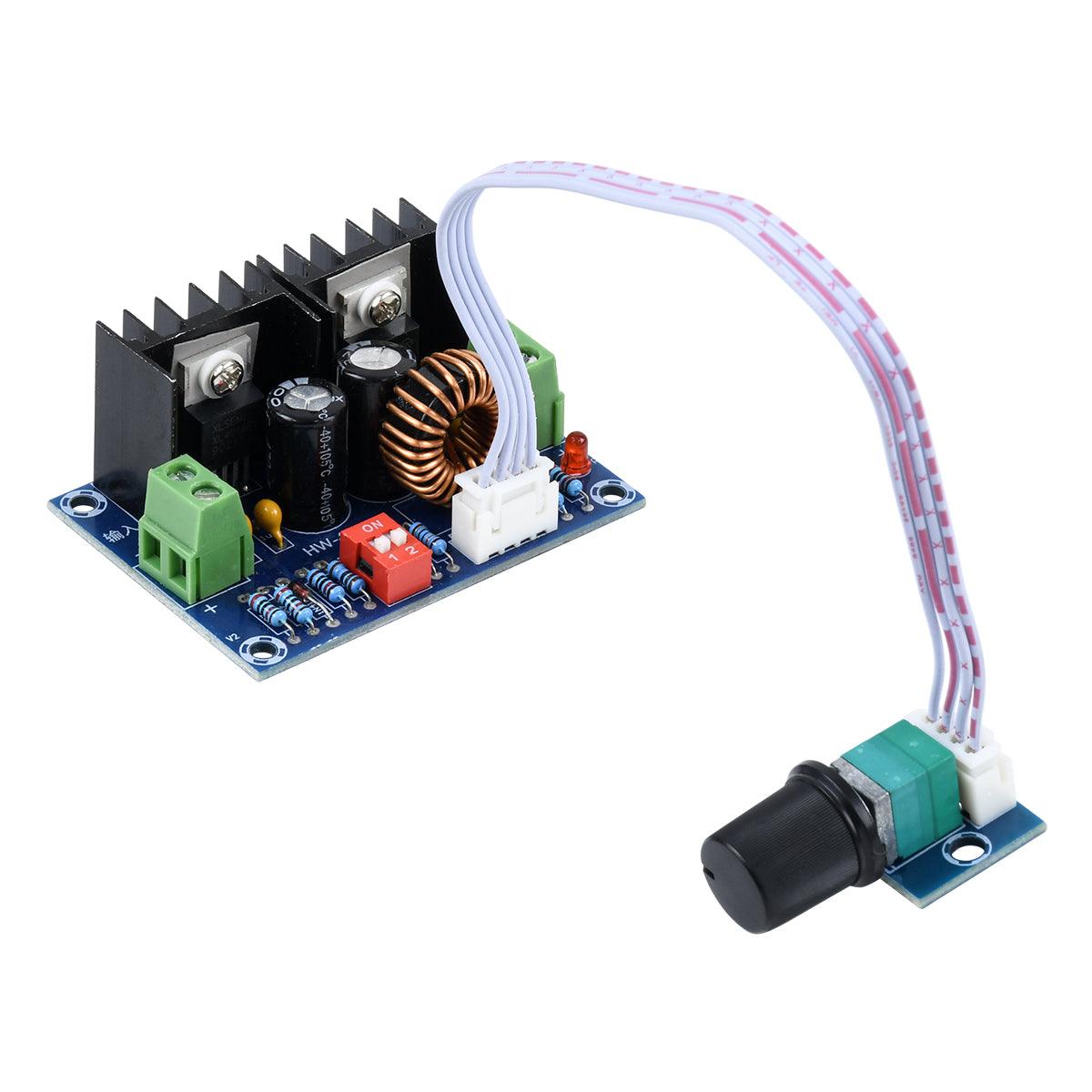 GloboStar® 73115 Ρυθμιστής Τάσης - Voltage Regulator DC Converter Module - Input DC4-40V / Output DC1.25-36V Max Load 8A με Καλώδιο Προέκτασης Ποτενσιόμετρου Μ6 x Π4.5 x Υ2.5cm