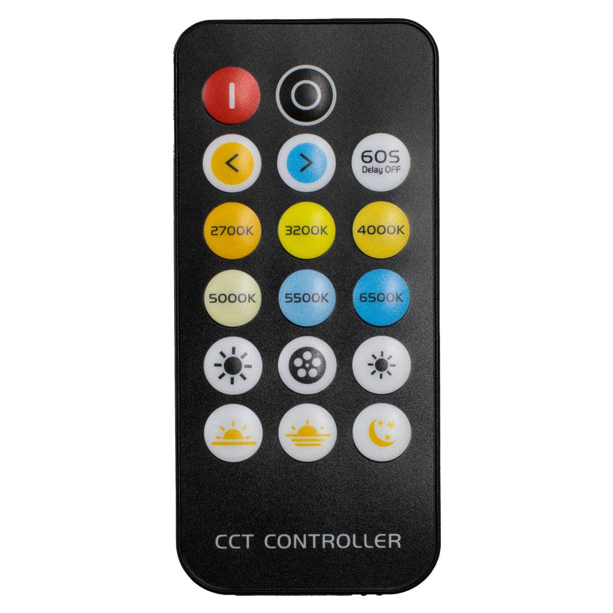 GloboStar® 73356 Ασύρματο LED CCT Controller με Χειριστήριο RF 2.4Ghz DC 5-24V Max 144W - ledmania.gr