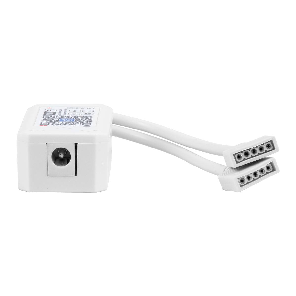 GloboStar® 73404 Ασύρματος Smart Home Wi-Fi LED RGBW Controller με 2 Εξόδους RGBW και Χειριστήριο 2.4Ghz RF DC 12V Max 144W - DC 24V Max 288W - ledmania.gr
