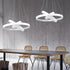 GloboStar® NEMESIS TRIO 61168-DECO Κρεμαστό Φωτιστικό Δαχτυλίδι-Κύκλος LED CCT 100W 12123lm 360° AC 220-240V - Εναλλαγή Φωτισμού μέσω Τηλεχειριστηρίου All In One Ψυχρό 6000k+Φυσικό 4500k+Θερμό 2700k Dimmable Φ25+40+60cm - Λευκό - 3 Years Warranty - ledmania.gr