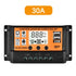MPPT/PWM-30A 12/24v Ρυθμιστής Φόρτισης ηλιακού πάνελ Αυτόματη οθόνη LCD Solar Charge Controller  διπλής θύρας USB-1τεμ. - ledmania.gr