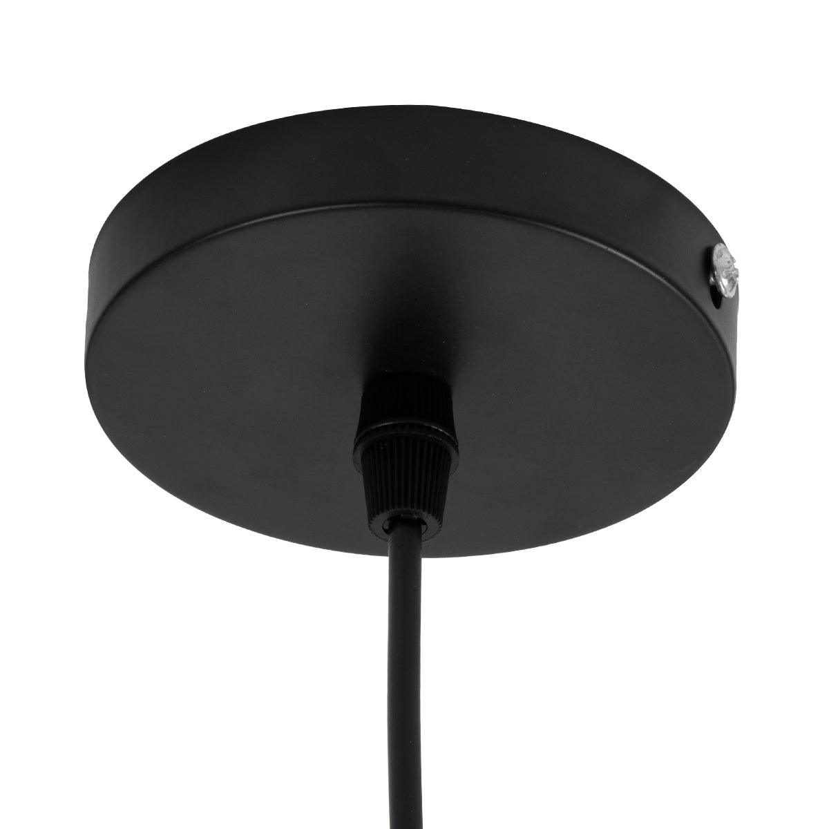 GloboStar® ARCHIPELAGO 01750 Μοντέρνο Κρεμαστό Φωτιστικό Οροφής Μονόφωτο 1 x E27 Καφέ Μπαμπού Πλέγμα D63 x H40cm - ledmania.gr