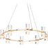 ^ΚΡΕΜΑΣΤΟ Φ/Σ LED2835 32W ΧΡΥΣΟ ΑΛΟΥΜΙΝΙΟ 3000Κ 2880LM D52XH131.5CM IONIAN - ledmania.gr