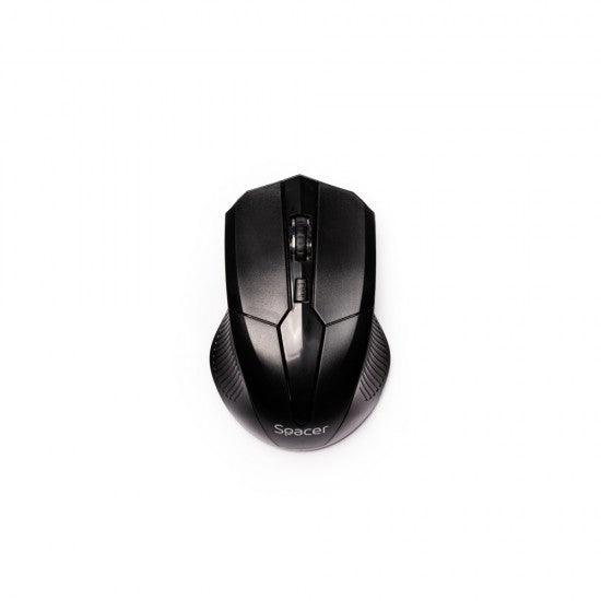 Spacer Wireless Mouse, USB, Optical, 1600 Dpi, Black, (SPMO-W02) - ledmania.gr