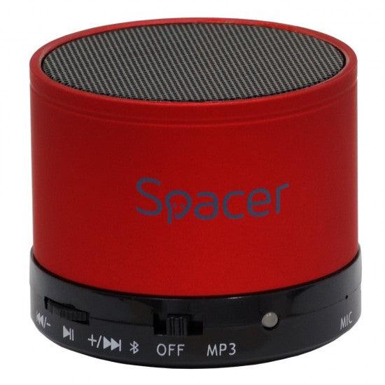 Spacer Speaker Topper Bluetooth Portable 3W, FM, Red (SPB-TOPPER-RED) - ledmania.gr