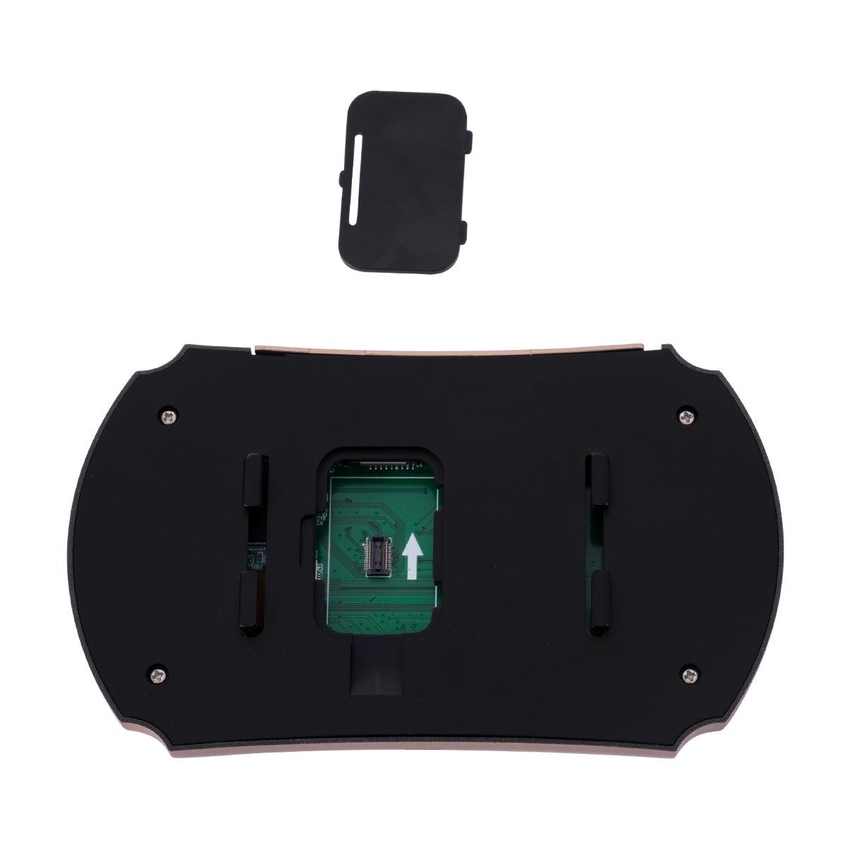 GloboStar® 86066 Επαναφορτιζόμενη Ψηφιακή Έξυπνη Camera Εξώπορτας 90° Μοιρών με Έγχρωμη Οθόνη 3.5" Inches - USB - Νυχτερινή Όραση με LED IR - Κουδούνι - Χρυσό - ledmania.gr