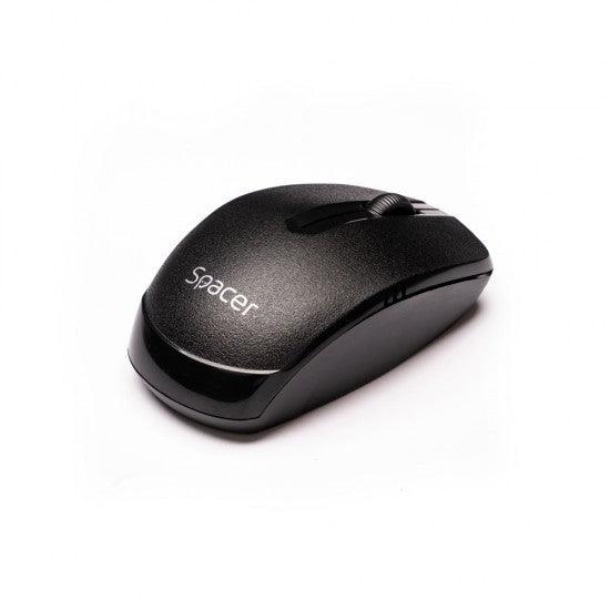 Spacer Wireless Mouse, USB, Optical, 1000 Dpi, Black, (SPMO-161) - ledmania.gr