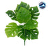 GloboStar® MONSTERA MEDIUM 78261 Τεχνητό Φυτό Μονστέρα Μεσ. - Μπουκέτο Διακοσμητικών Φυτών - Κλαδιών με Φύλλωμα Πράσινο Υ33cm - ledmania.gr