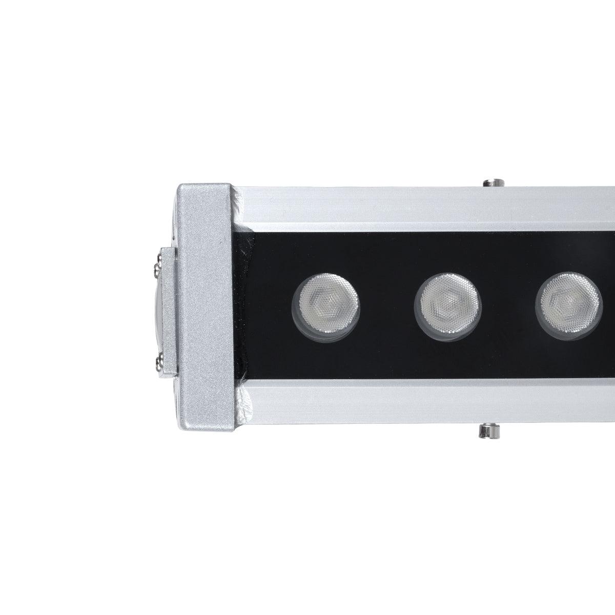 GloboStar® WASHER-DAIA S-90997 Μπάρα Φωτισμού Wall Washer LED 96W 10080lm 30° AC 230V Αδιάβροχο IP65 Μ52 x Π7.5 x Υ7cm Πολύχρωμο 4in1 RGBW DMX512 Display on Body - Ασημί - 3 Years Warranty - ledmania.gr