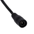 GloboStar® 70682 Καλώδιο Διακόπτης ON/OFF DC 12-24V 180cm από Jack Male 2.1x5.5mm σε Female 2.1x5.5mm Μαύρο L185 x W1.9 x H1.5cm