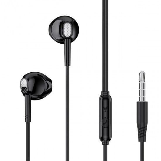 XO EP52 metal in-ear 3.5mm earphone Black - ledmania.gr