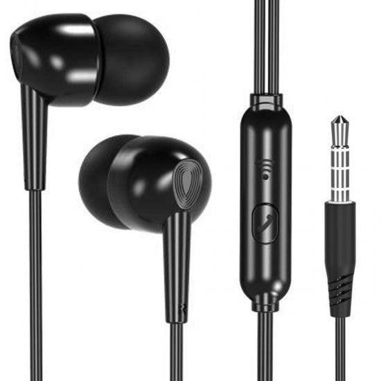 XO EP37 In-ear Earphone 1.15M Black - ledmania.gr