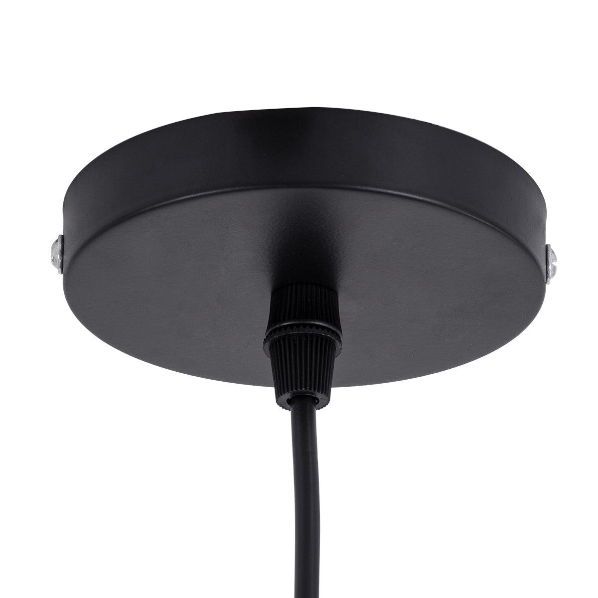 GloboStar® BORA-BORA 01736 Μοντέρνο Κρεμαστό Φωτιστικό Οροφής Μονόφωτο 1 x E27 Καφέ Μπαμπού Καμπάνα D42 x H44cm - ledmania.gr