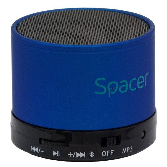 Spacer Speaker Topper Bluetooth Portable 3W,FM, Blue (SPB-TOPPER-BLU) - ledmania.gr