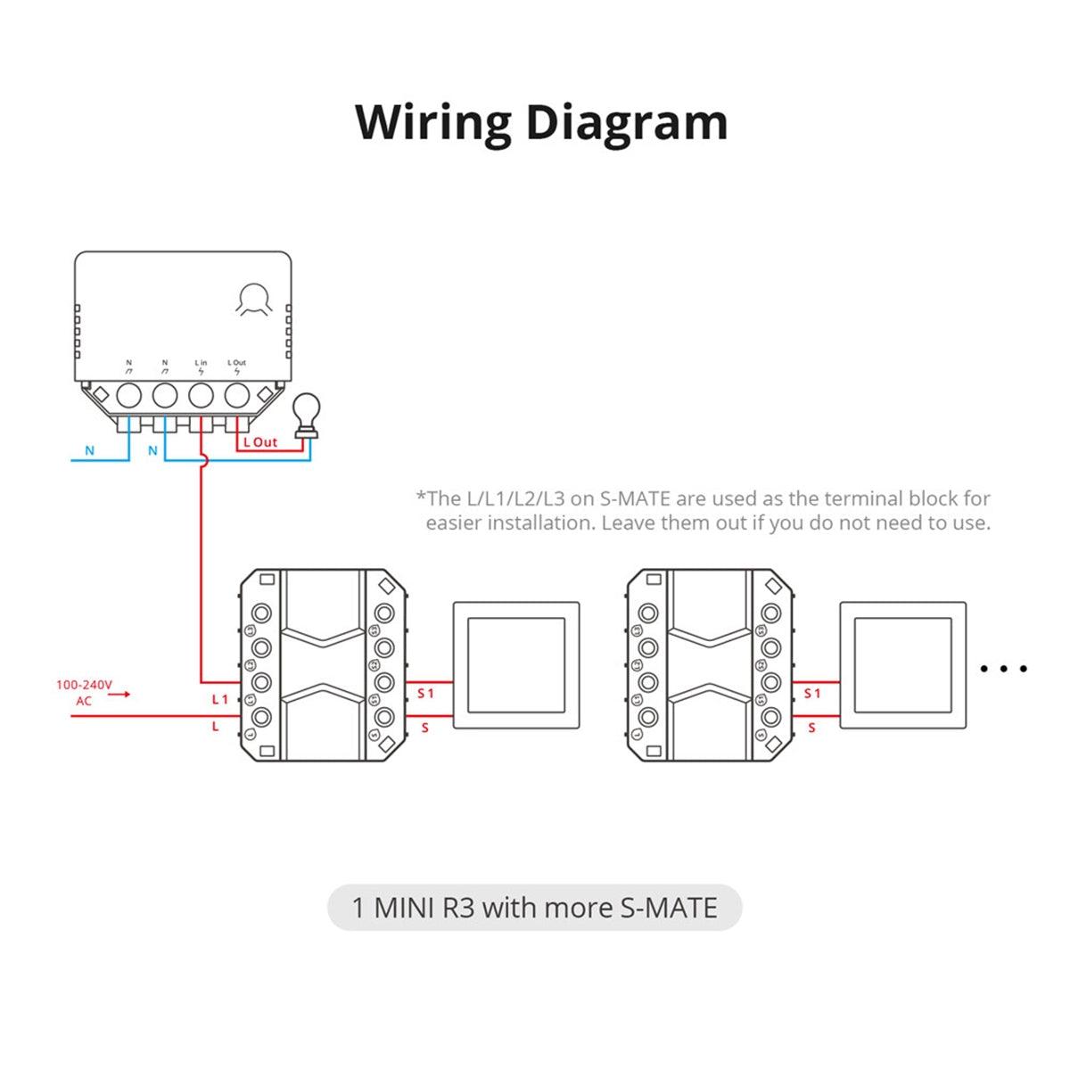 GloboStar® 80070 SONOFF S-MATE - Switch Mate 16A/3500W - ledmania.gr