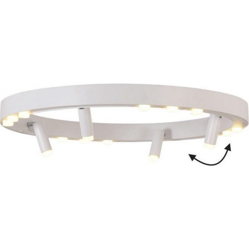 ^ΟΡΟΦΗΣ Φ/Σ LED 48W COB ΛΕΥΚΟ ΑΛΟΥΜΙΝΙΟ 3000K 4320LM D65ΧΗ6,5CM MAGNETO - ledmania.gr